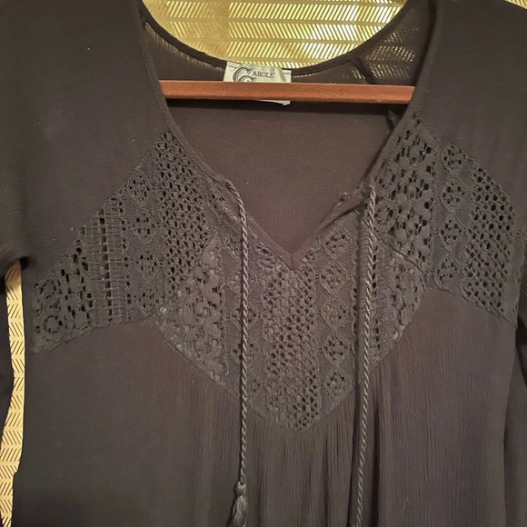 CAROL CHRISTIAN~ CASUAL~DARK BLACK~DRESS~LINED~ SMALL - Picture 2 of 7